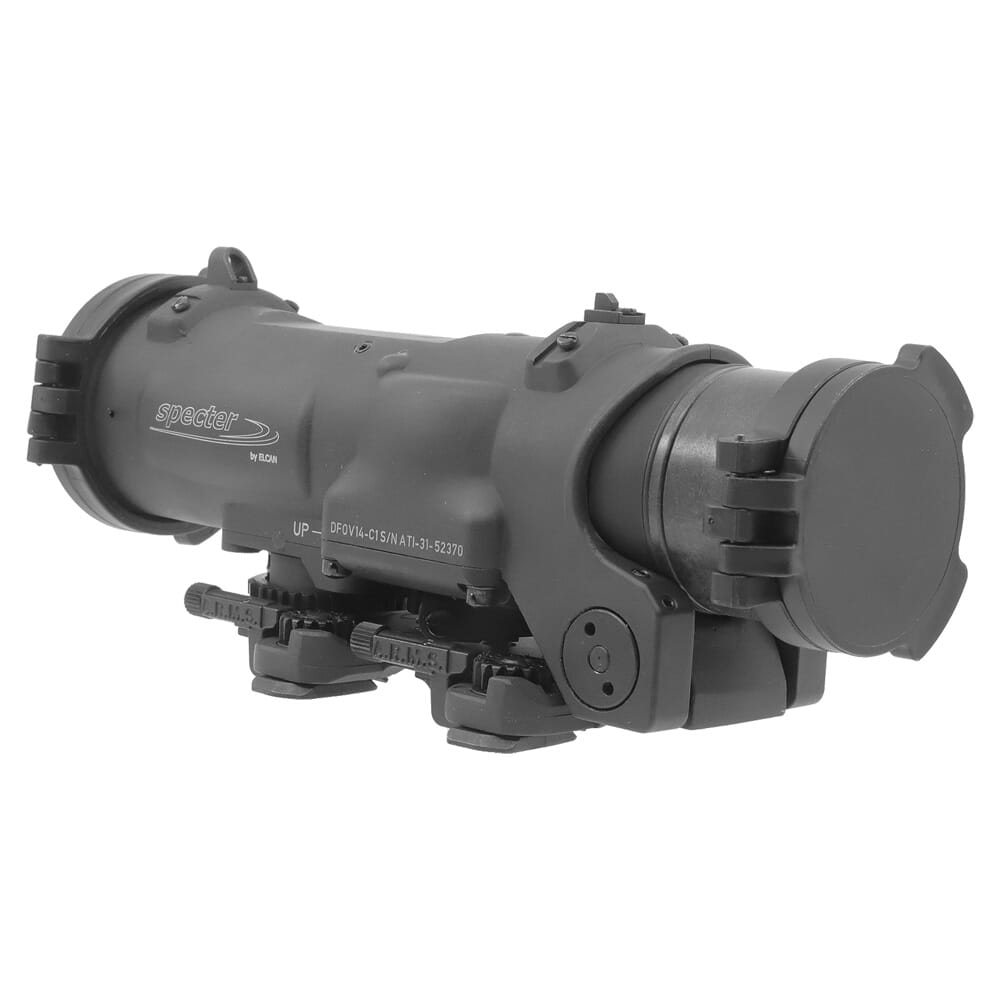 Elcan SpecterDR 1x 4x 5 56mm Riflescope w Flip Covers  ARD   A R M S  Levers DFOV14-L1
