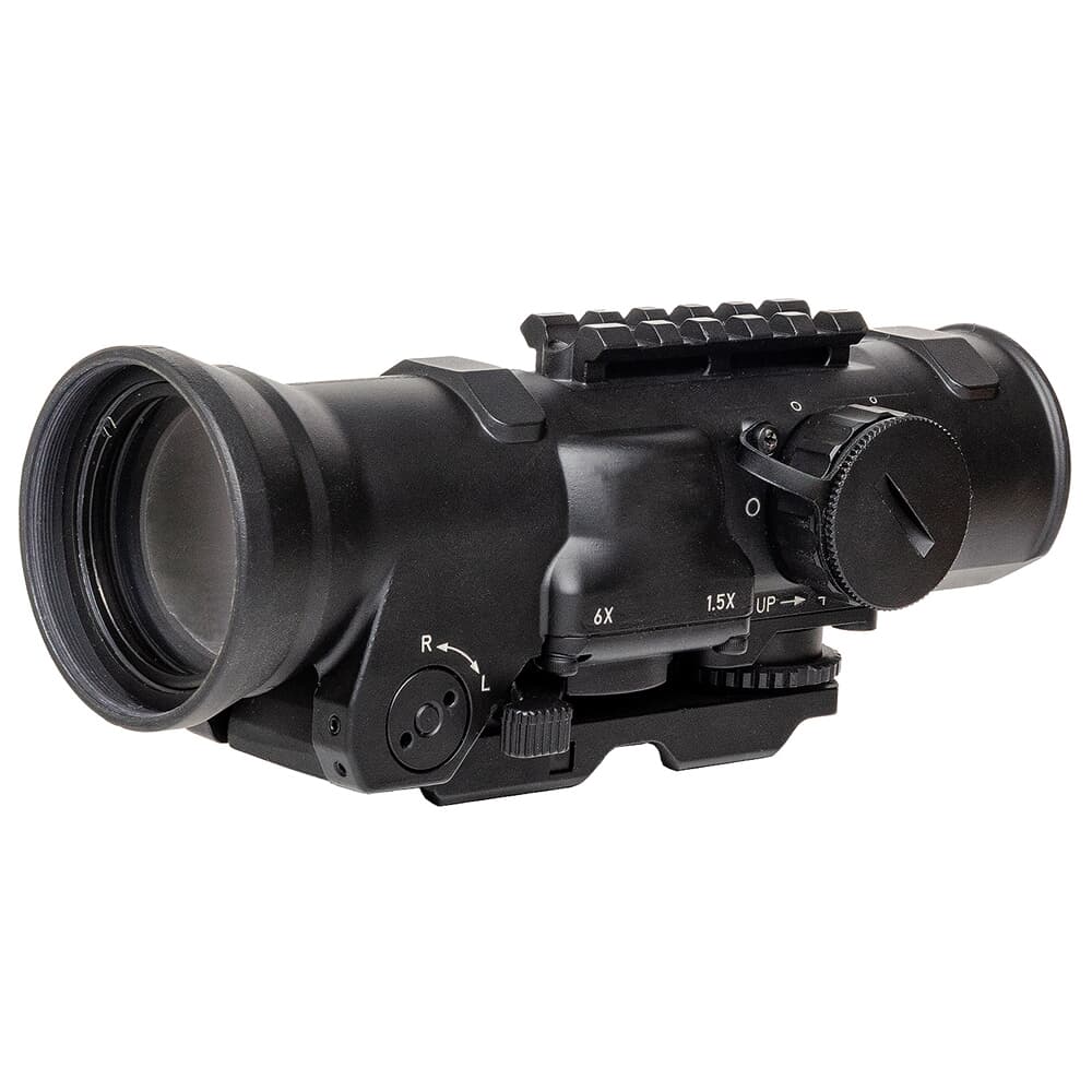 Elcan SpecterDR 1.5x/6x 7.62 BDC Black Scope w/Flip Covers, ARD &amp; A.R.M.S. Levers DFOV6-B146-C20