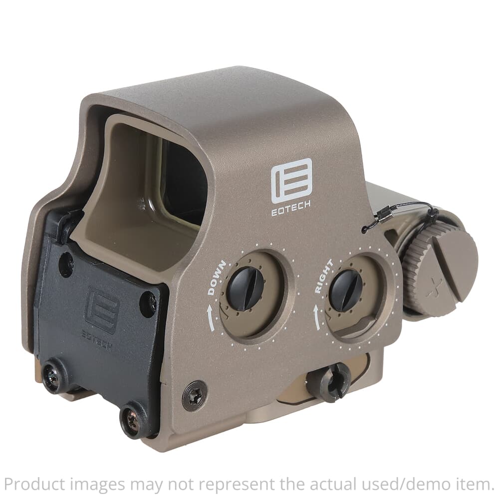 USED EOTech EXPS3-1 Tan Holographic Sight w/1 MOA Dot Side Button &amp; QD STS Mount EXPS3-1TAN - Blemished Battery Cap USED8447