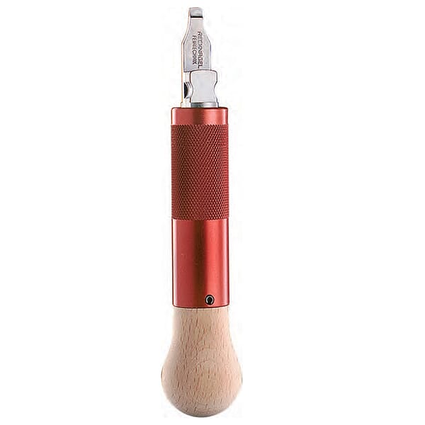 ERATAC Gunsmith Red Screwdriver w/ 4 Blades Included, Sizes: 4mm, 5mm, 6mm, 8mm, Handle: Nutwood, Housing: Aluminum 00100-0080