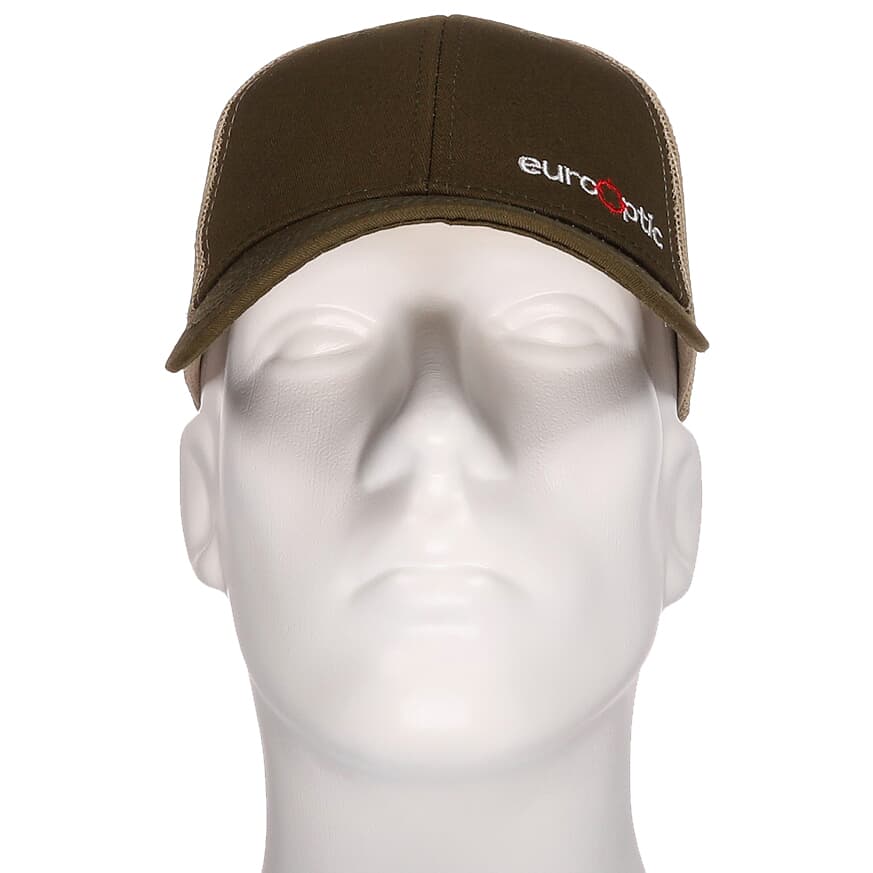 EuroOptic Olive Green/Tan Logo Hat w/ Mesh 190207-3
