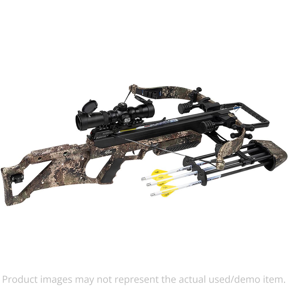 Excalibur USED Micro Suppressor Extreme Strata Crossbow w/Tact100 Scope &amp; Charger Extension E12337 - Excellent Condition USED7639