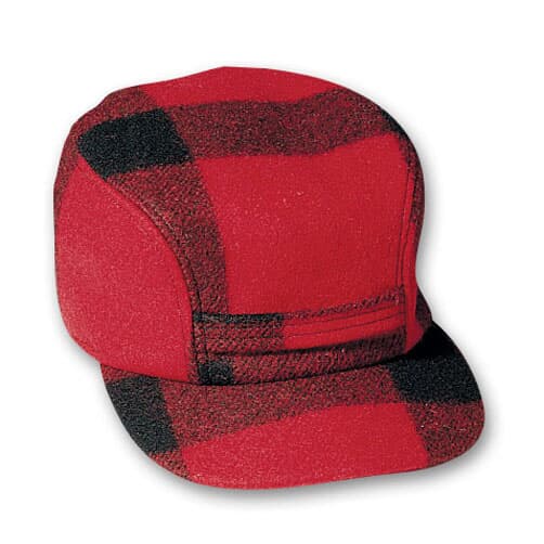 Filson SM Red/Black Mackinaw Cap 60040