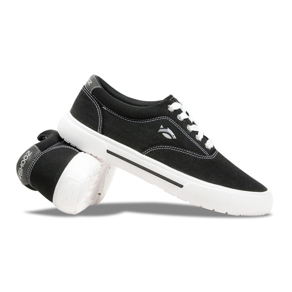 Fishooz Sunbrella Lace Black/Whit Shoes SBR-MLC-BLK-M