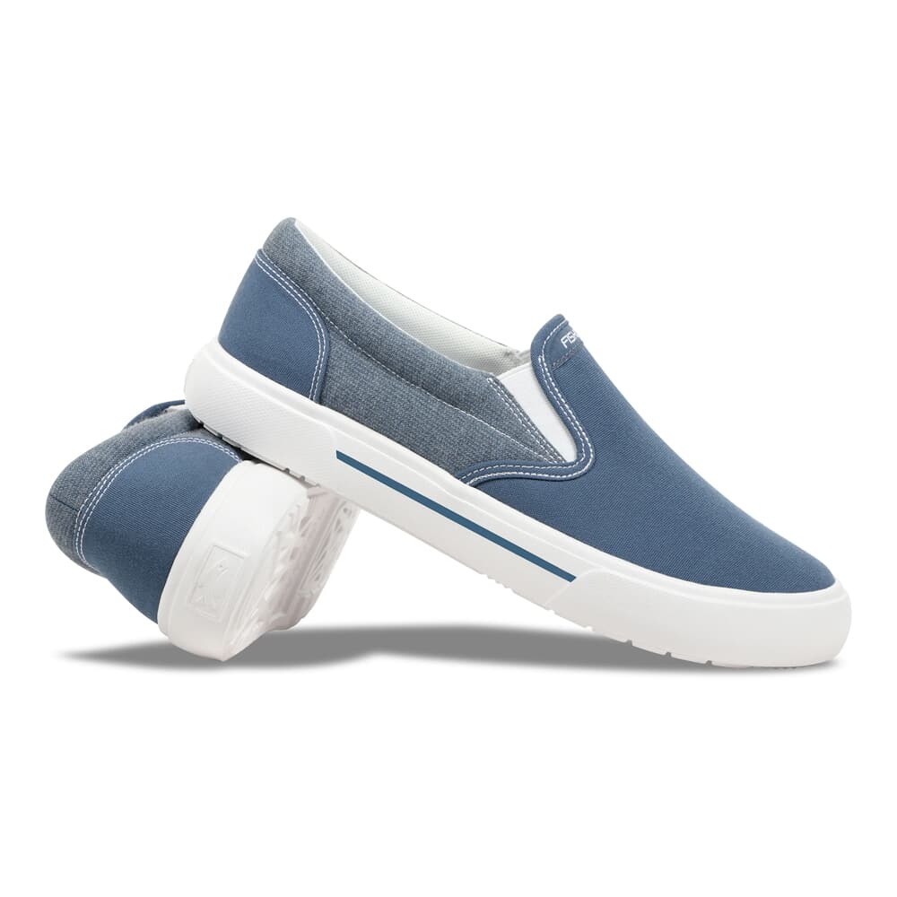 Fishooz Sunbrella Slip-On Denim/White Size 10 Shoes SBR-MSO-DNM-M10