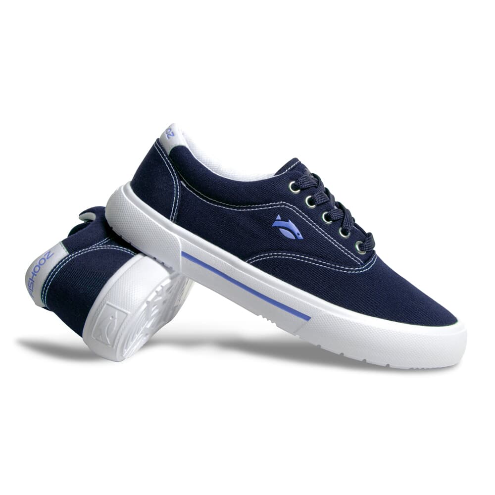 Fishooz Women's Sunbrella Lace Navy/White Shoes SBR-WLC-NVY-W