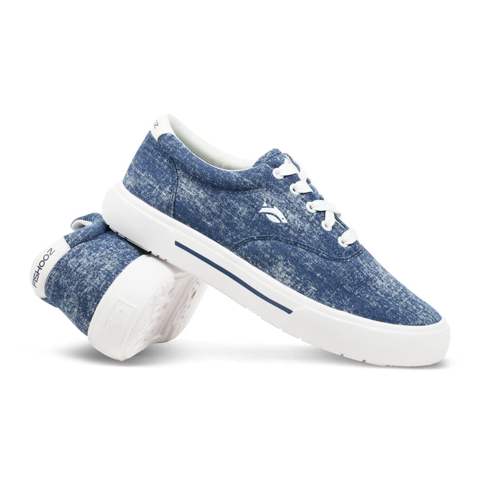 Fishooz Sunwashed Lace Navy/White Shoes SUN-MLC-NVY-M