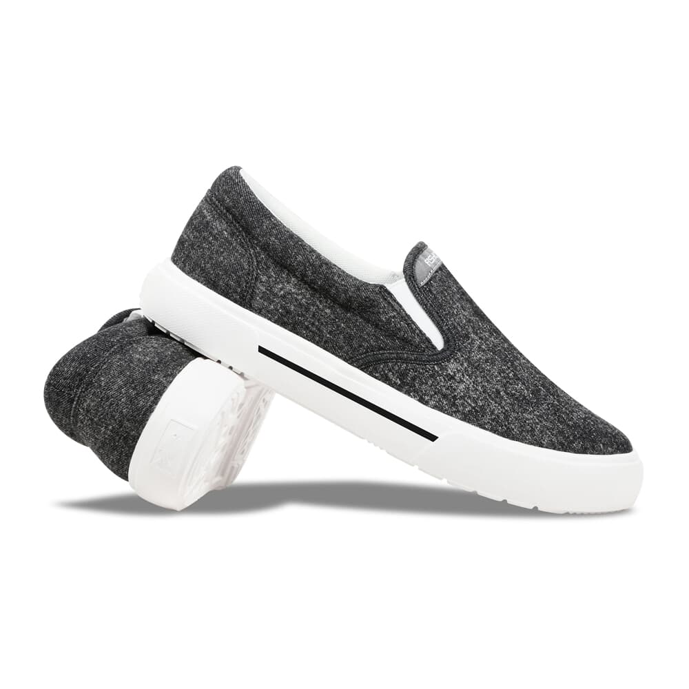 Fishooz Sunwashed Slip-On Black/White Shoes SUN-MSO-BLK-M