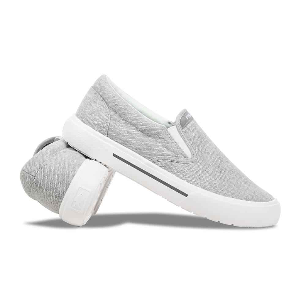 Fishooz Sunwashed Slip-On Grey/White Shoes SUN-MSO-GRY-M