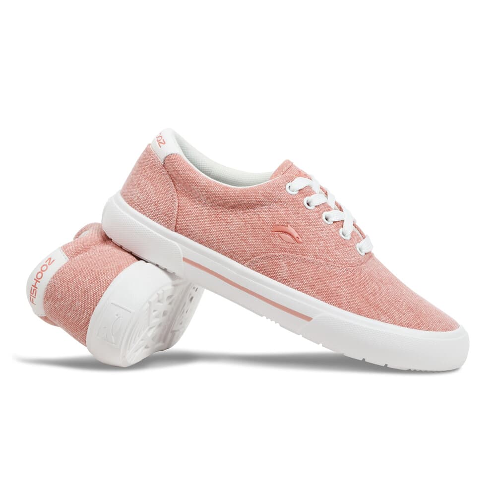 Fishooz Women's Sunwashed Lace Coral/White Shoes SUN-WLC-CRL-W