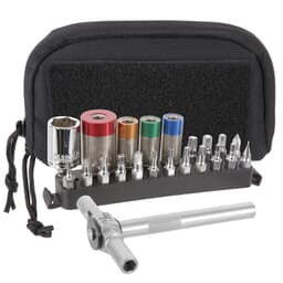 FIS 65, 45, 25, & 15in lbs Torque Limiter Kits w/Ratcheting T-Way, 16 Bits, 1/2 Socket, Bit Adapter, & Deluxe Case
