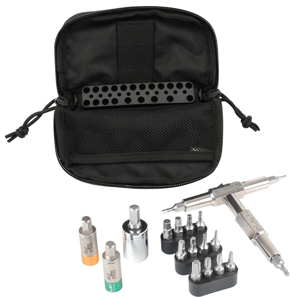 FIS 65 & 25in lbs Torque Limiter Kits w/16 Bits, 1/2 Socket, Bit Adapter, & Deluxe Case