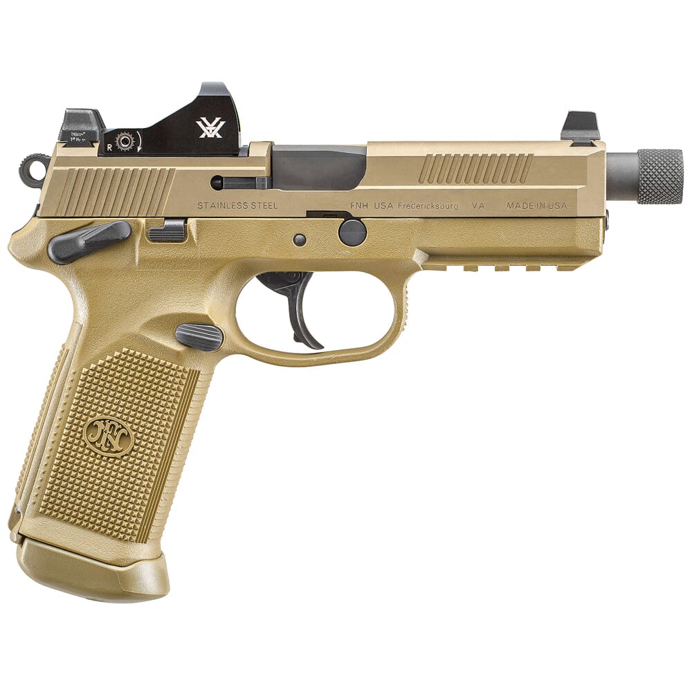 FN FNX-45 Tactical .45 ACP FDE/FDE NS Pistol w/ 2x10 Vortex Viper Red Dot 66-100867