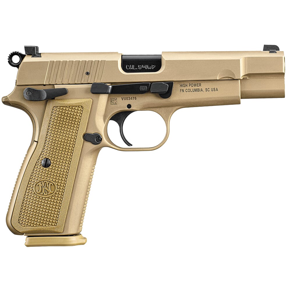 FN America High Power 9mm 4.7" Bbl FDE DS Pistol w/(2) 10rd Mags 66-101117