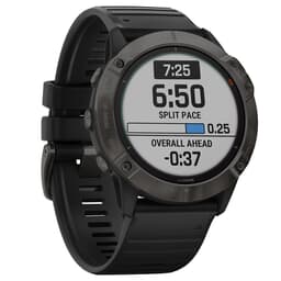 Garmin fenix 6X Pro Solar Ti Carbon Gray DLC w/Black Band Smartwatch 010-02157-20
