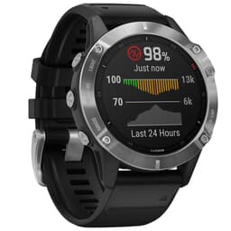 Garmin fenix 6 Silver w/Black Band Smartwatch 010-02158-00