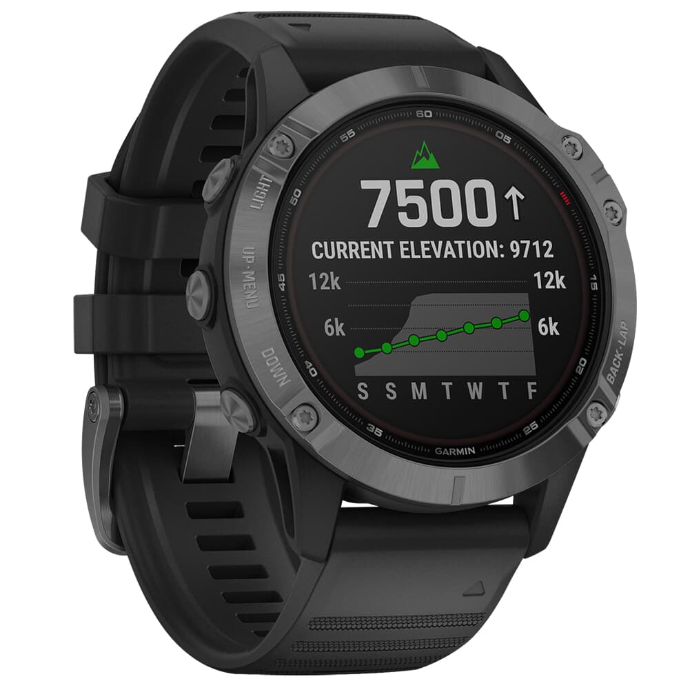 Garmin fenix 6 Pro Solar Slate Gray with Black Band Smartwatch 010-02410-14