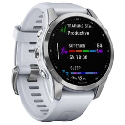 Garmin fenix 7S Stainless Steel w/Whitestone Band Smartwatch 010-02539-02