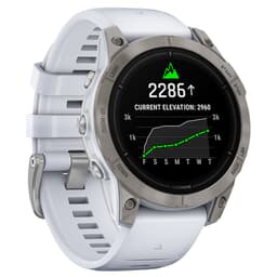 Garmin Epix Pro Sapphire 47mm Titanium Smartwatch w/Whitestone Band 010-02803-20