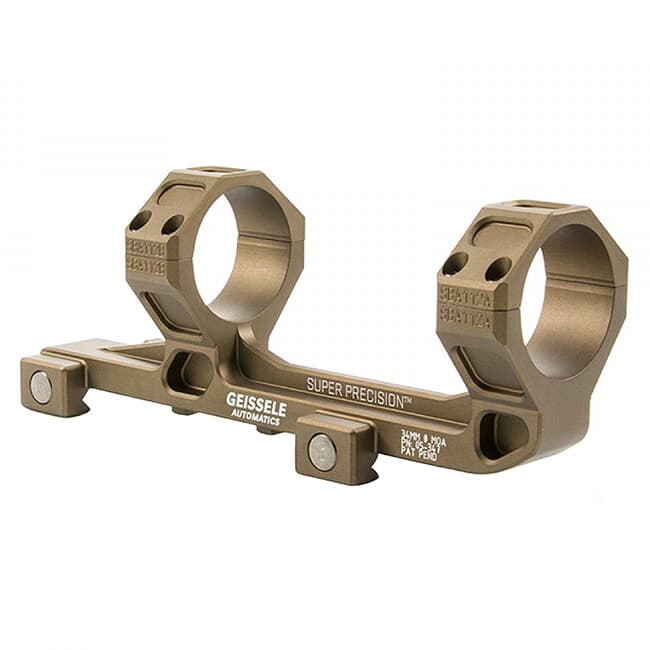 Geissele Super Precision Scope Mount 34MM Desert Dirt Color (Schmidt & Bender 3-27), for SR-25 05-347S