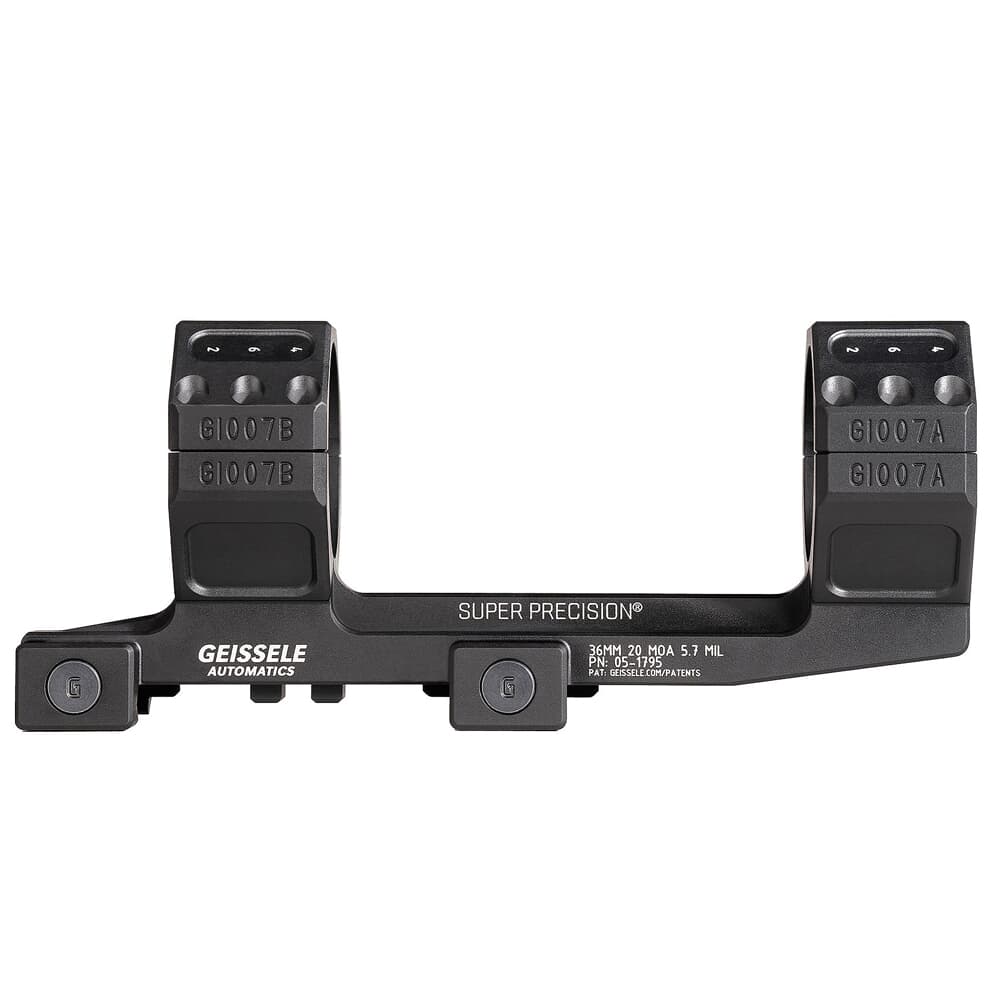 Geissele Super Precision Zero Compromise 36mm 1.54" Scope Mount Black 05-1795B