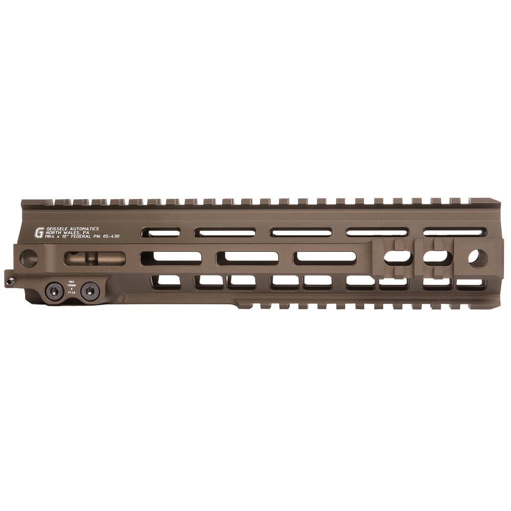 Geissele 10&quot; M-LOK MK4 Federal DDC Super Modular Rail 05-430S