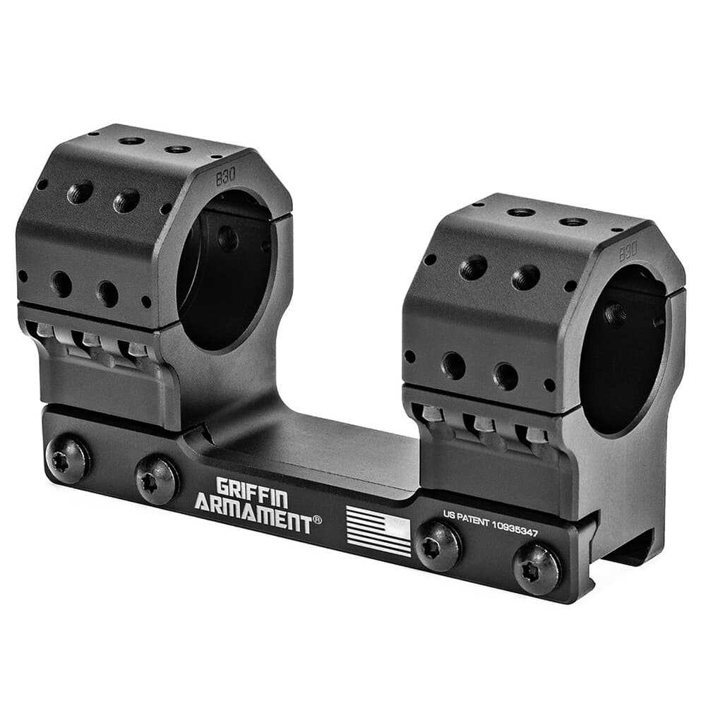 Griffin Armament 30mm Standard GPM 1.1&quot; Height 0MOA Scope Mount GSM1.1H30MM