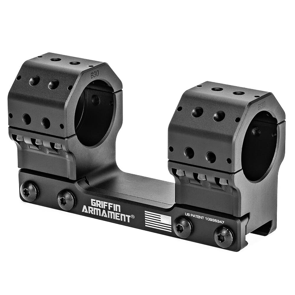 Griffin Armament 30mm Standard GPM 1.335" Height 0MOA Scope Mount GSM1.335H30MM