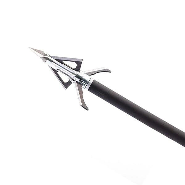Grim Reaper Micro Hybrid Pro 100gr 1-1/2"x1-1/16" 4-Blade (2 Fixed, 2 Mech) Crossbow Broadheads 3pk  1573