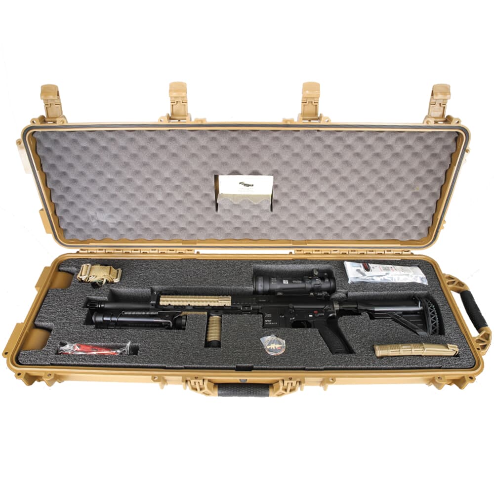 HK MR27 Tribute Rifle Deployment Kit w/(1) 30rd Mag, Hard Case, Trijicon Optic, Bipod, Sling, Vertical Grip & Challenge Coin 81000930