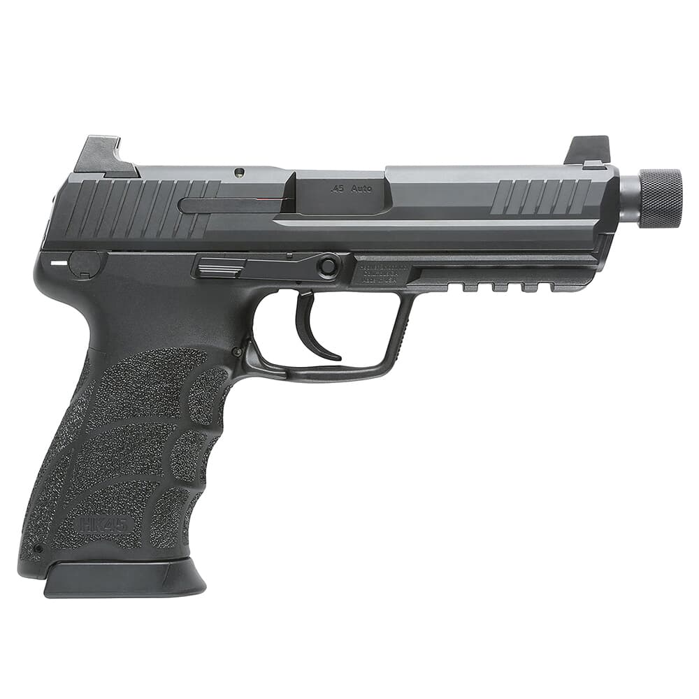 HK HK45 Tactical V& LEM .45 ACP 5.2" M16x1 LH Bbl Pistol w//Safety/Decocker & (2) 10rd Mags 81001118