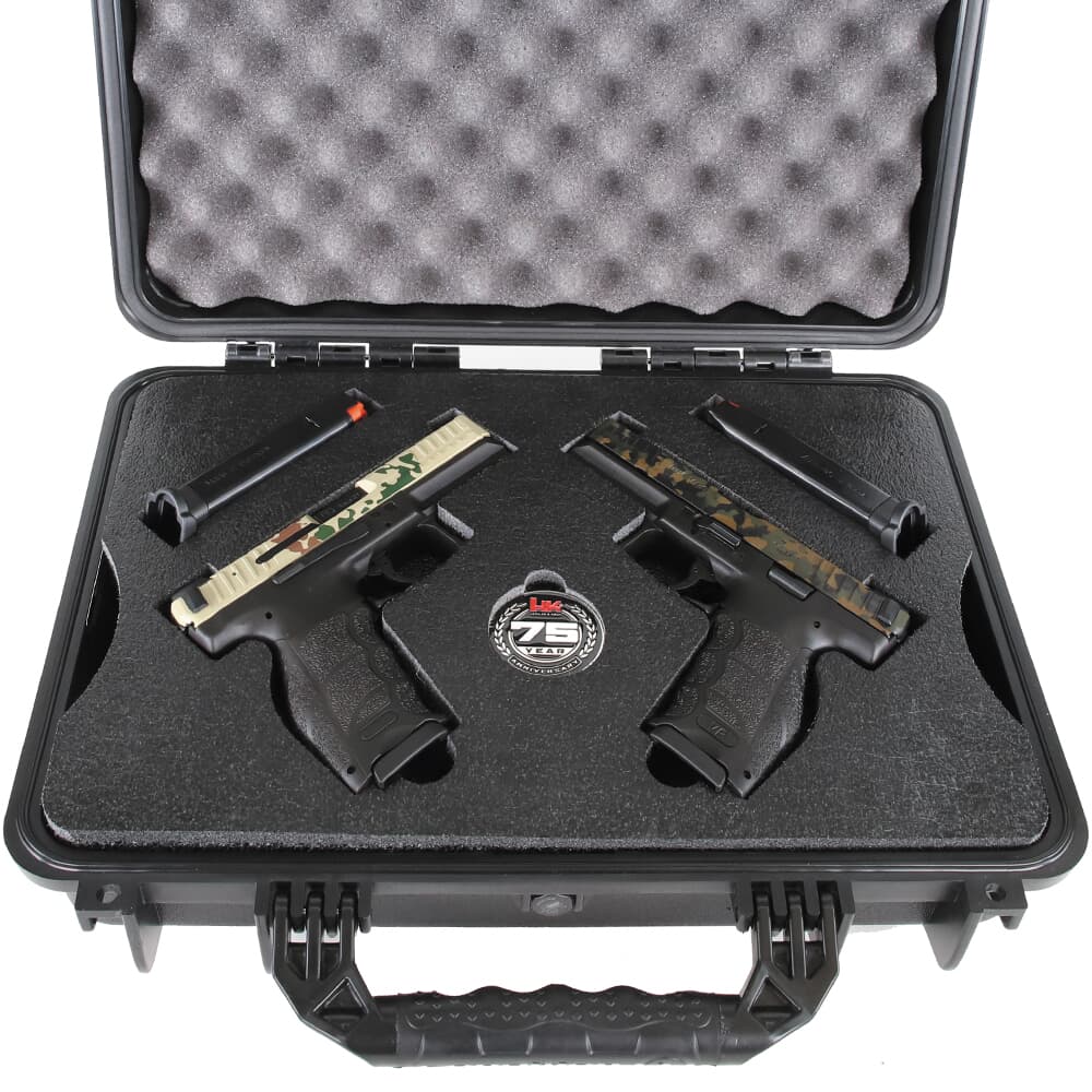 HK VP9 75th Anniversary 9mm Pistol Set w/(1) Flecktarn Pistol, (1) Tropentarn Pistol, &amp; (4) 17rd Mags 91000016
