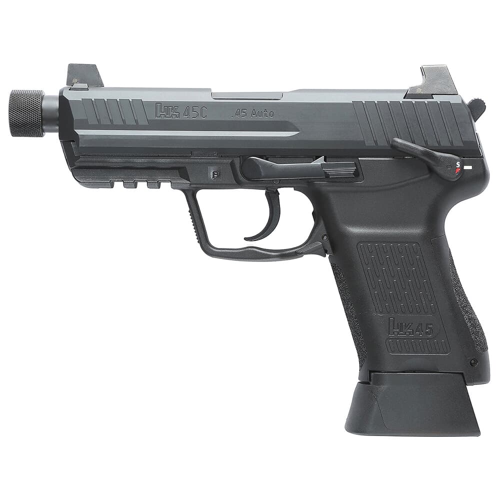 HK HK45C Tactical V1 .45 ACP 4.57&quot; M16x1 LH Bbl Pistol w/Safety/Decocker &amp; (2) 10rd Mags 81001115