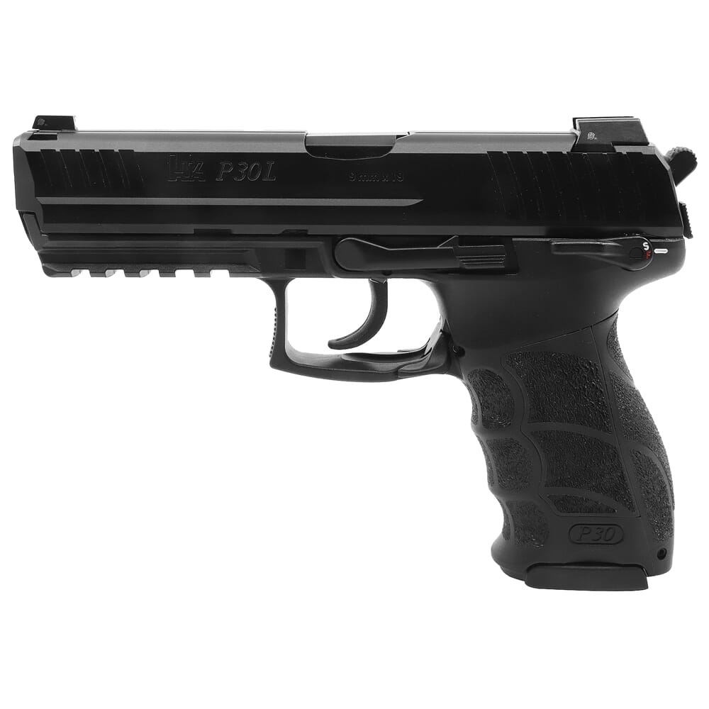 HK P30LS, Long Slide (V3) 9mm DA/SA Pistol Ambi Safety/Rear Decocking, (3) 10rd Mags & Night Sights 81000126