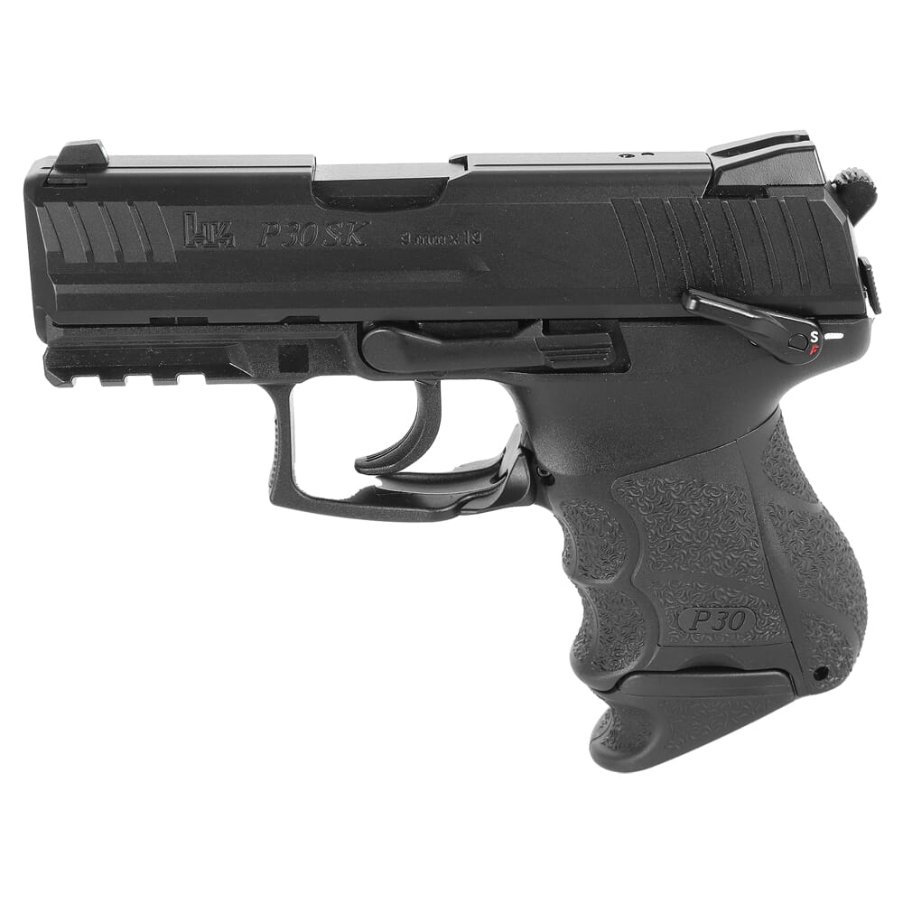 HK P30SKS V3 9mm 3.27" Bbl DA/SA Subcompact Pistol w/Ambi Safety, Rear Decocking Button, (1) 15rd Mag & (1) 12rd Mag 81000825