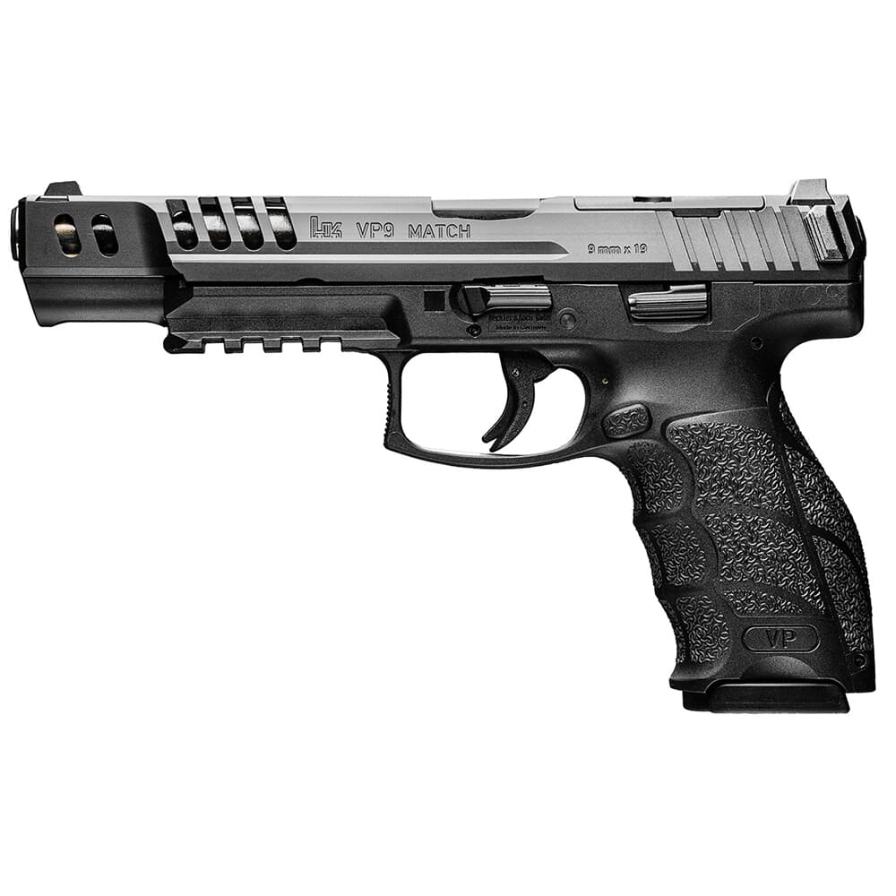 HK VP9-B Match 9mm 5.5&quot; Bbl Push-Button Mag Release Optics Ready Pistol w/(4) 15rd Mags 81001009