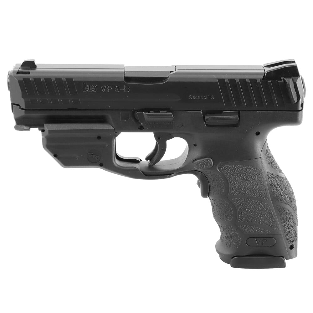 HK VP9-B 9mm Push Button Mag Release Pistol w/(2) 17rd Magazines and Green Crimson Trace Laser 81000382