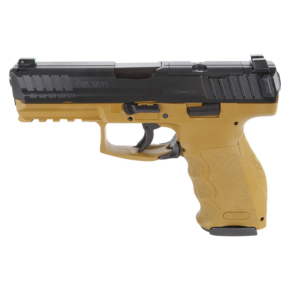 HK VP9 9mm 4.09&quot; Bbl Optics Ready FDE Pistol w/(2) 10rd Mags 81000609