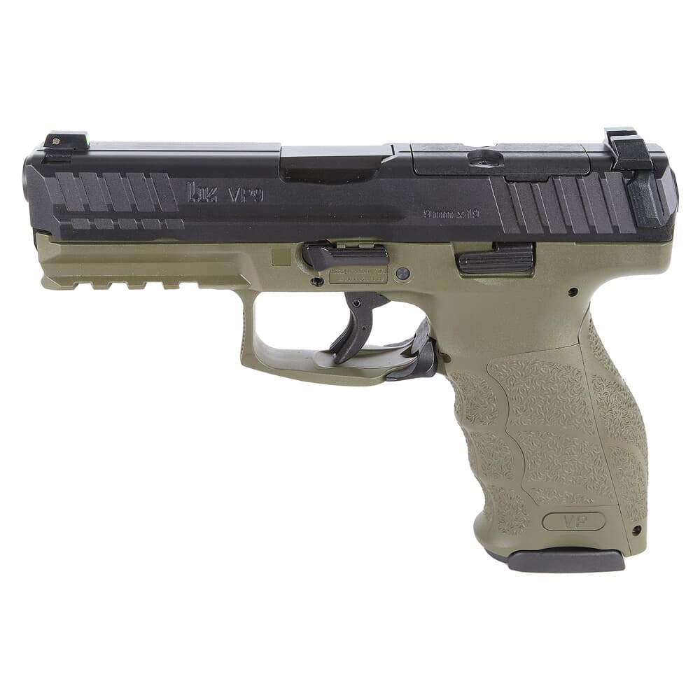 HK VP9 9mm 4.09" Bbl Optics Ready Green Pistol w/(2) 10rd Mags 81000613