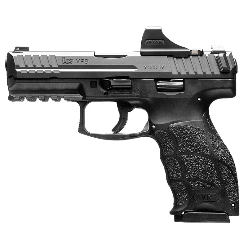 HK VP9 SCS 9mm 4.09&quot; Bbl Pistol w/Super Green Holosun Package &amp; (2) 17rd Mags 81000802