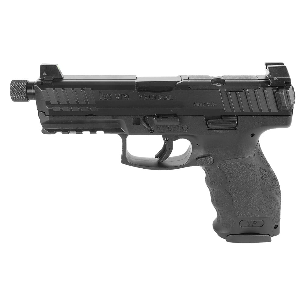 HK VP9-B Tactical 9mm 4.7" Bbl Push-Button Mag Release Optics Ready Pistol w/(3) 10rd Mags & Night Sights 81000797