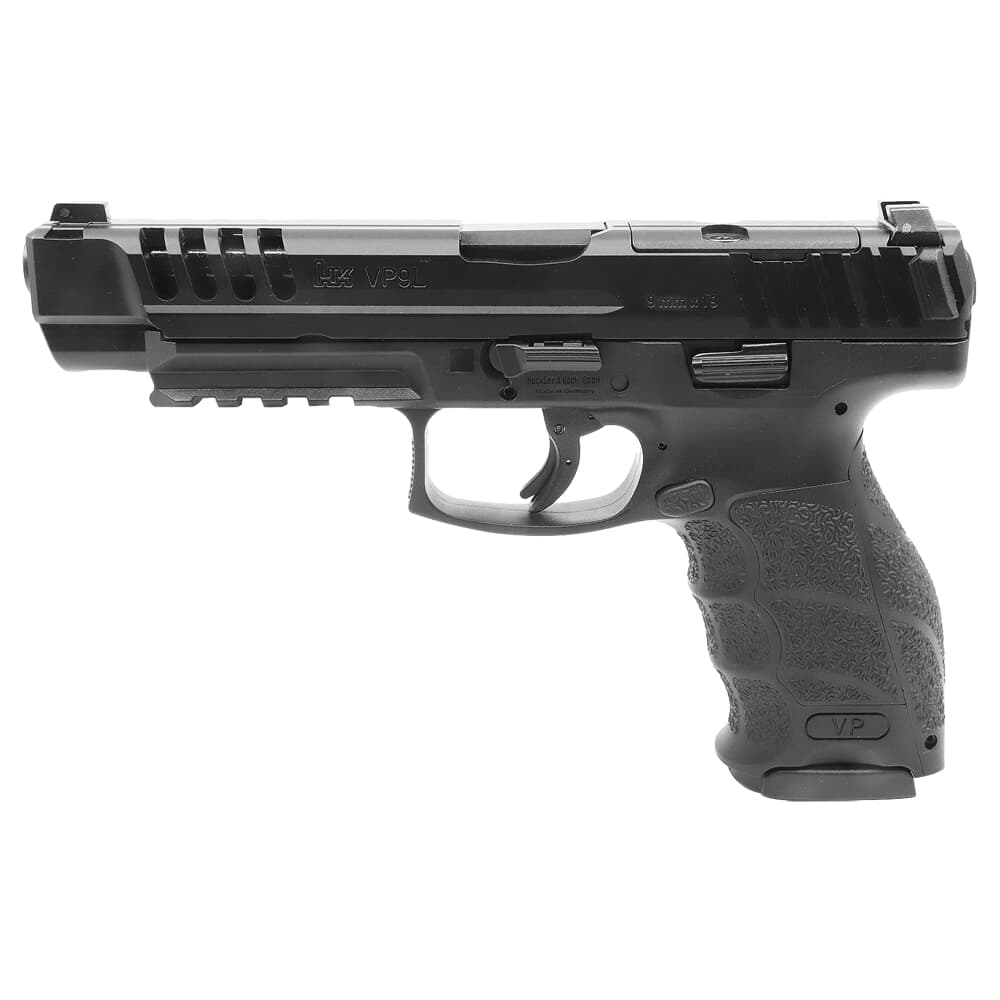 HK VP9L-B 9mm 5&quot; Bbl Optics Ready Push-Button Pistol w/Night Sights &amp; (3) 10rd Mags 81000739