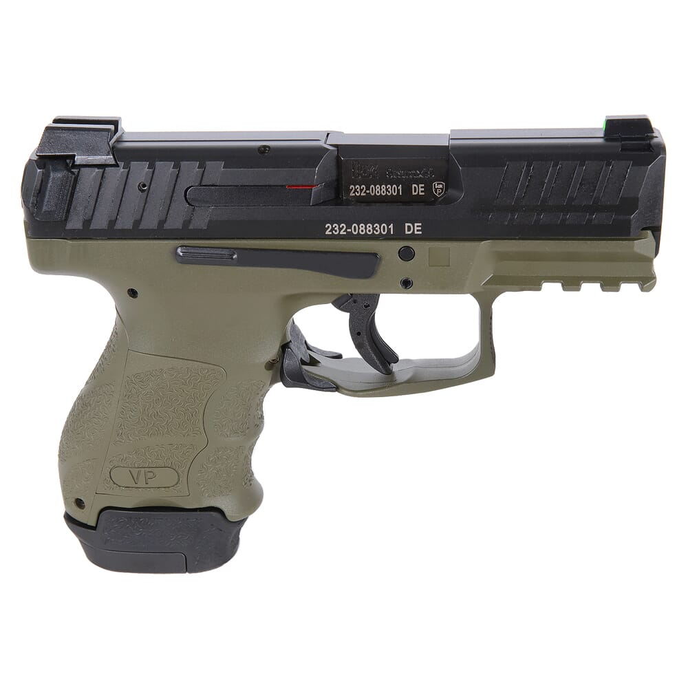 HK VP9SK 9mm 3.39" Bbl Green Subcompact Pistol W/(1) 15rd & (1) 12rd ...