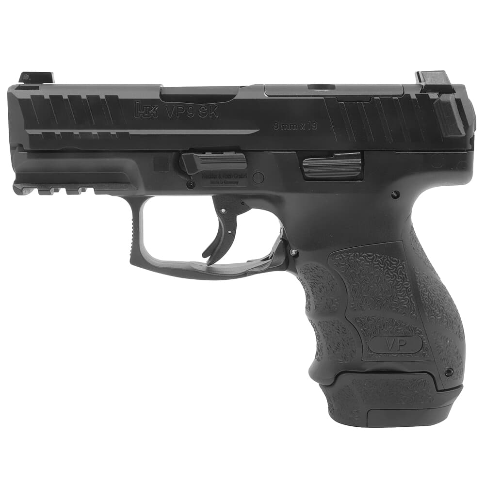 HK VP9SK 9mm 3.39" Bbl Optics Ready Subcompact Pistol w/Night Sights, (1) 13rd & (2) 10rd Mags 81000652