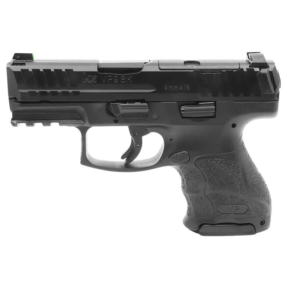HK VP9SK-B 9mm 3.39" Bbl Optics Ready Subcompact Push-Button Pistol w/(1) 15rd & (1) 12rd Mags 81000808
