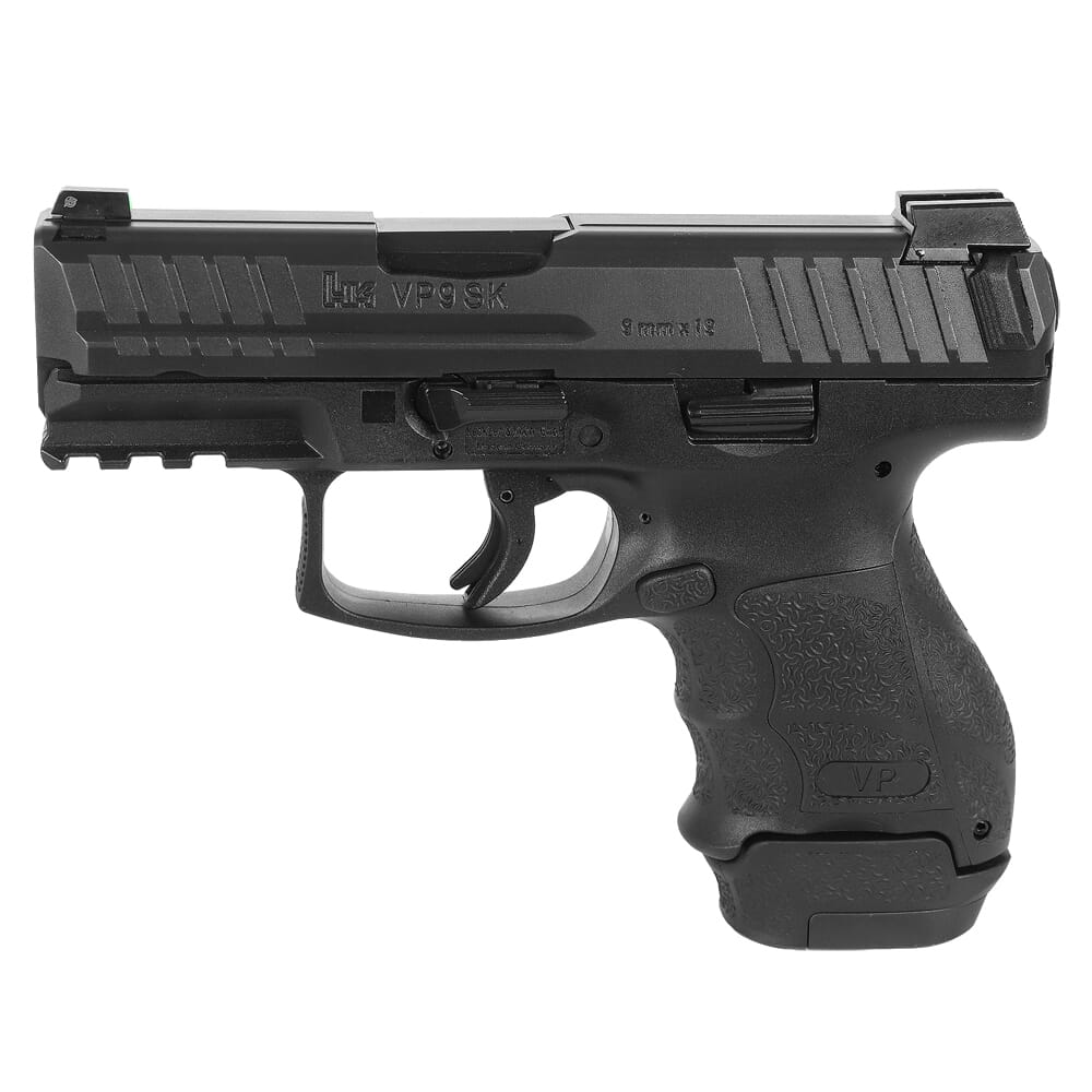 HK VP9SK-B 9mm 3.39" Bbl Subcompact Push-Button Pistol w/(1) 15rd Mag & (1) 12rd Mag 81000806
