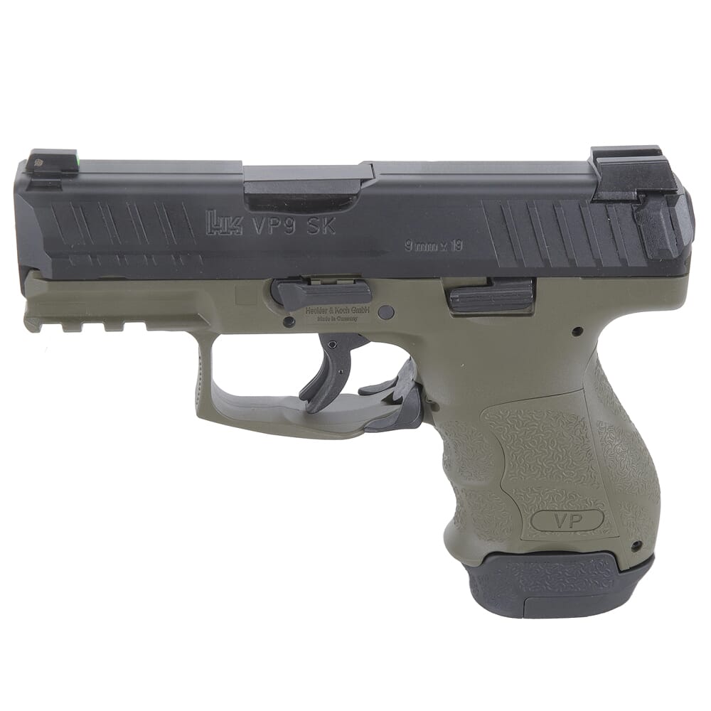 HK VP9SK Subcompact 9mm Green (1)10rd & (1)13rd Mag 81000647 For Sale ...