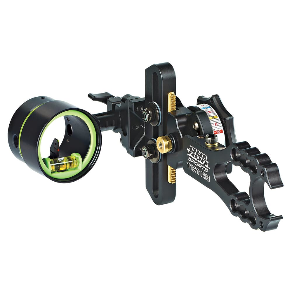 HHA Tetra RYZ 2510 w/.010 2-pin 1-5/8&quot; Scope Green Top Pin &amp; Red 2nd Pin RYZ-2510-GRED