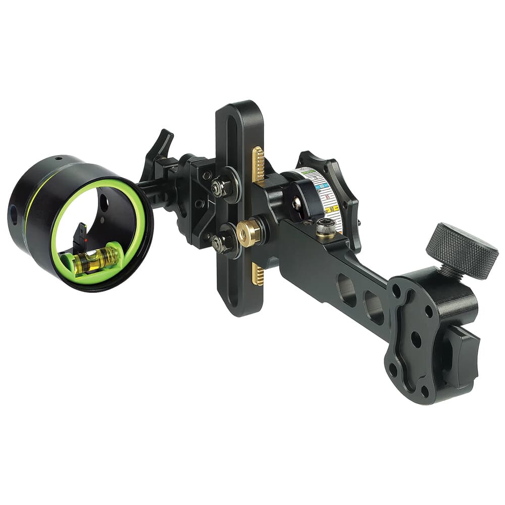 HHA Tetra Max Tournament Edition Short Bar RYZ 2519 w/.019 2-pin 1-5/8&quot; Scope Green Top Pin &amp; Red 2nd Pin SB-RYZMX-TE-2519-GRED