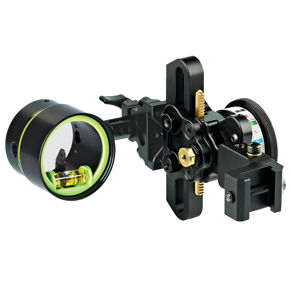 HHA Tetra Max Hoyt Edition RYZ 2519 w/.019 2-pin 1-5/8&quot; Scope Green Top Pin &amp; Red 2nd Pin HYT-RYZMX-2519-GRED
